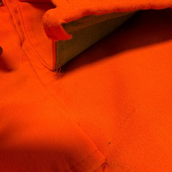 Vintage Bob Allen Hunting Jacket Sz. XL Orange and Brown Jacket, Multiple Pocket - Picture 14 of 14
